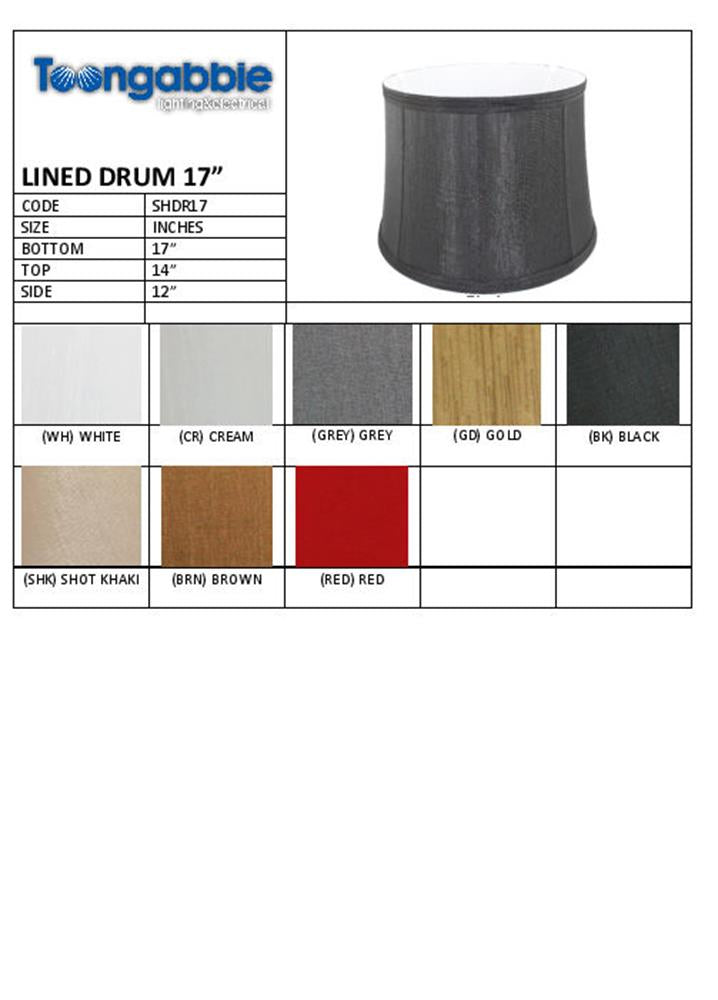 Lined Drum 17" Shades